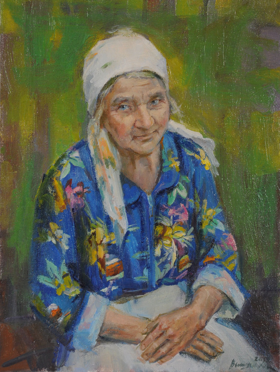 Портрет бабушки, холст, масло