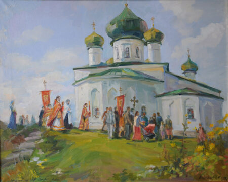 Н. Вишнякова "Крестный ход в Старой Ладоге" ID NV-054