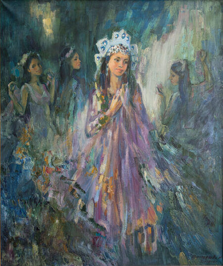 Художник Наталья Вишнякова. "Волхова". Масло, холст, 95 x 80 см. Портрет, реализм, жанровая композиция. Санкт-Петербург, 2008 г. ID NV-033