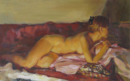 Художник Наталья Вишнякова. "Катюша". Масло, холст, 50 x 80 см. ID NV-071