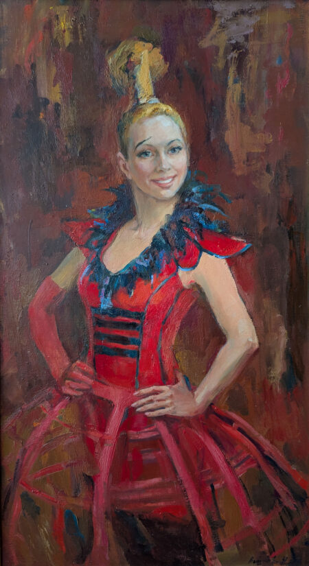Н. Вишнякова "Клоунесса", 90х50 см, масло, холст. ID NV-065
